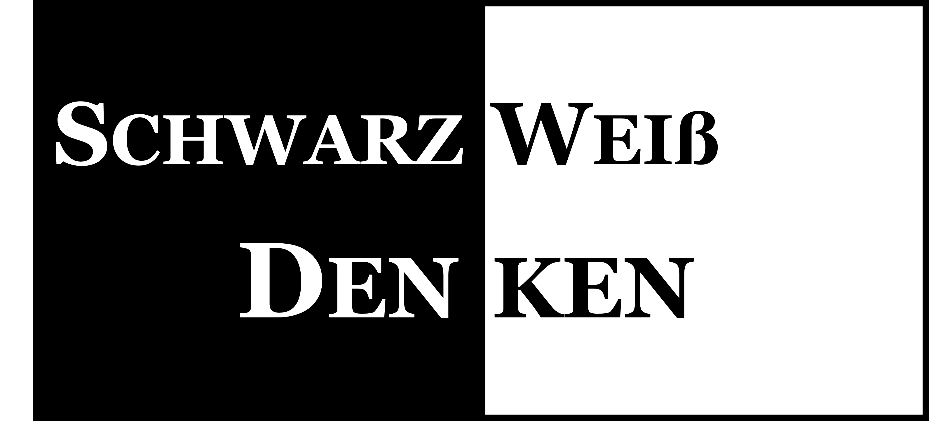 Schwarz-Weiß-Denken Symbolisches-Bild-für-Schwarz-Weiß-Denken